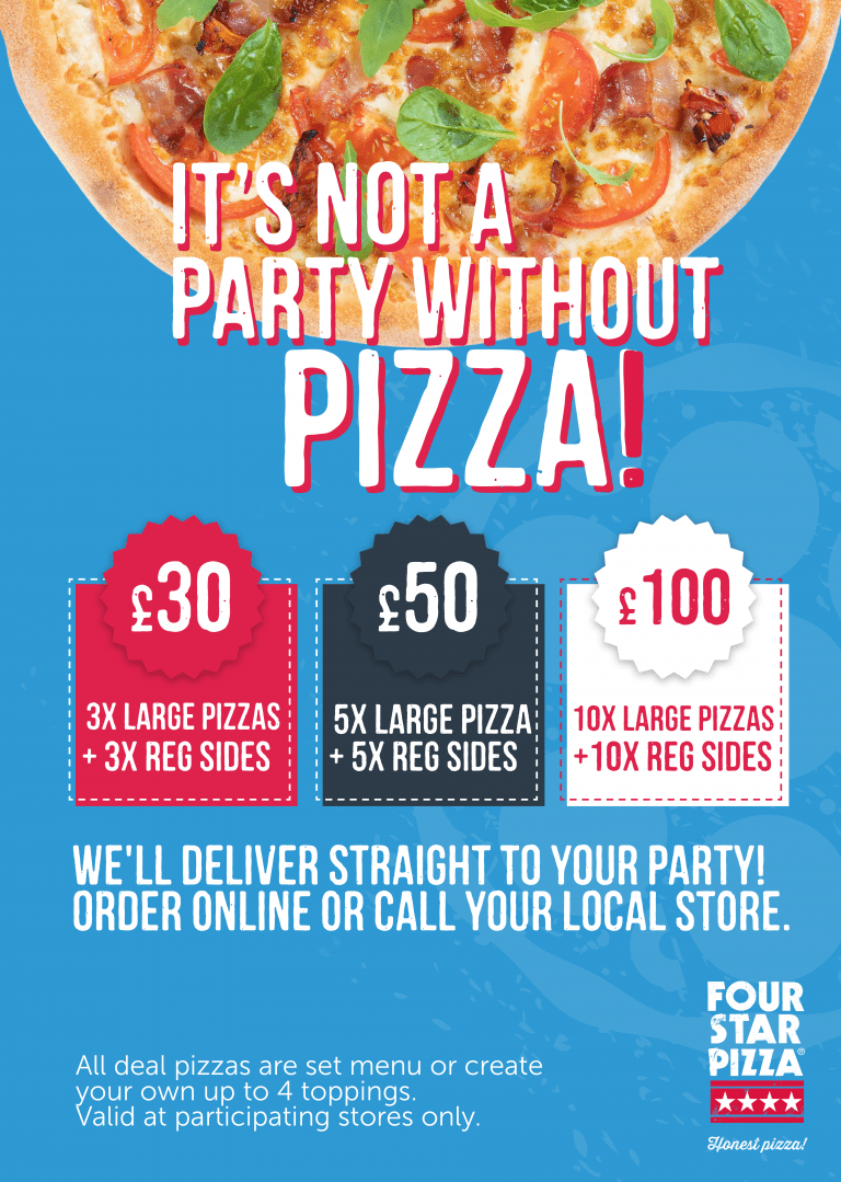 Party Deals Four Star Pizza